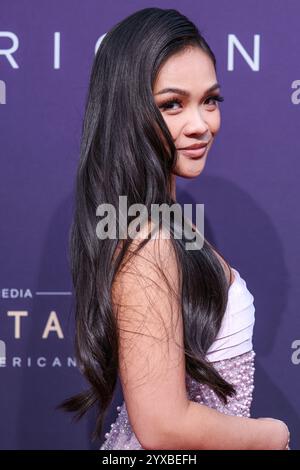 Beverly Hills, Stati Uniti. 14 dicembre 2024. BEVERLY HILLS, LOS ANGELES, CALIFORNIA, Stati Uniti d'America - 14 DICEMBRE: Jenn Tran arriva al 22° Annual Unfordable Gala Asian American Awards 2024 tenutosi presso il Beverly Hilton Hotel il 14 dicembre 2024 a Beverly Hills, Los Angeles, California, Stati Uniti. (Foto di Xavier Collin/Image Press Agency) credito: Image Press Agency/Alamy Live News Foto Stock