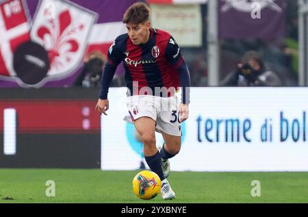 Bologna, Italia. 15 dicembre 2024. Benjamin Dominguez di Bologna durante la partita di calcio italiana di serie A Enilive tra Bologna f.c. e a.c.f Fiorentina allo Stadio Dall'Ara di Bologna, Italia settentrionale, domenica 15 dicembre, 2024 Sport - calcio - (foto Michele Nucci credito: LaPresse/Alamy Live News Foto Stock