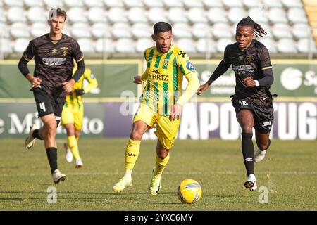 Tondela, PT, Portogallo. 15 dicembre 2024. Tondela (pt) 15/12/2024 - liga portugal meu super - cd tondela x portimonense Ã¢â‚¬' bebeto tondela player durante la partita tra tondela x portimonense, valida per la 14a prova della liga portugal 2 meu super, tenutasi allo stadio Joao Cardoso, a tondela, questa domenica pomeriggio, (15) (Credit Image: © Alexandre Gomes/TheNEWS2 via ZUMA Press Wire) SOLO USO EDITORIALE! Non per USO commerciale! Foto Stock