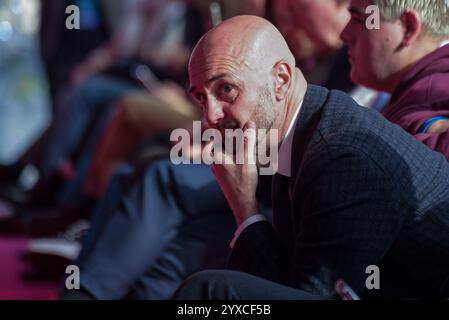 Roma, Italia. 15 dicembre 2024. Nicola Procaccini, copresidente del gruppo ECR al Parlamento europeo, partecipa al raduno "Atreju" dei Fratelli d'Italia a Roma. (Foto di Vincenzo Nuzzolese/SOPA Images/Sipa USA) credito: SIPA USA/Alamy Live News Foto Stock