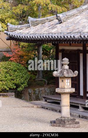 Antico tempio buddista Toshodai-ji fondato nel 759 d.C., dichiarato patrimonio dell'umanità dell'UNESCO a Nara, in Giappone Foto Stock