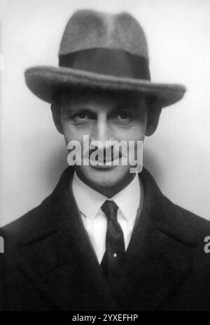 1936 foto del passaporto di otto Frank (1889-1980), sopravvissuto all'Olocausto ebreo e padre della diarista Anna Frank tragicamente morta in un campo di concentramento nazista durante la seconda guerra mondiale Foto Stock