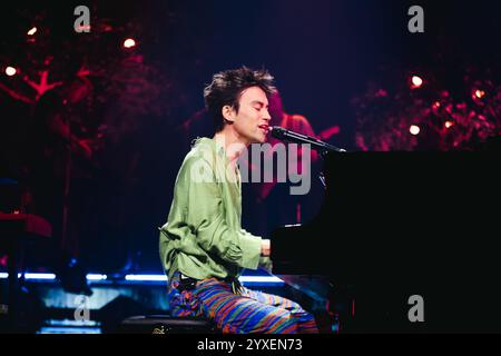 Milano, Italia. 7 novembre 2024. Jacob Collier si esibisce dal vivo durante il Djesse World Tour ad Alcatraz a Milano, Italia, il 7 novembre 2024 (foto di Alessandro Bremec/NurPhoto). Crediti: NurPhoto SRL/Alamy Live News Foto Stock