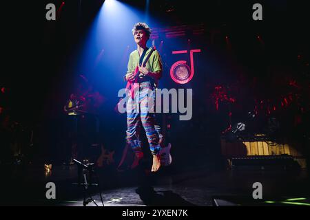 Milano, Italia. 7 novembre 2024. Jacob Collier si esibisce dal vivo durante il Djesse World Tour ad Alcatraz a Milano, Italia, il 7 novembre 2024 (foto di Alessandro Bremec/NurPhoto). Crediti: NurPhoto SRL/Alamy Live News Foto Stock