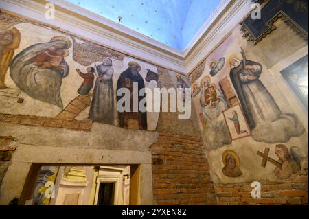 Brescia, Italia. Interno della Chiesa di Santa Maria della Carita - Santuario di nostra Signora di Loreto o Chiesa di Santa Maria della Carita Foto Stock