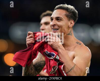 Manchester, Regno Unito. 15 dicembre 2024. Antony del Manchester United durante la partita di Premier League all'Etihad Stadium di Manchester. Il credito per immagini dovrebbe essere: Andrew Yates/Sportimage Credit: Sportimage Ltd/Alamy Live News Foto Stock