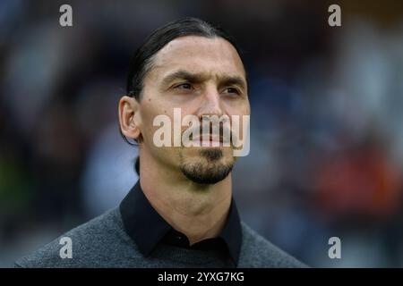 Torino, Italia. 1 gennaio 2016. AC Milan Zlatan Ibrahimovic durante la partita di calcio di serie A tra Torino e Milano allo Stadio Olimpico grande Torino di Torino - sabato 18 maggio 2024. Sport - calcio . (Foto di Alberto Gandolfo/LaPresse) credito: LaPresse/Alamy Live News Foto Stock