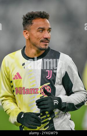 Torino, Italia. 14 dicembre 2024. Danilo della Juventus, visto durante la partita di calcio di serie A 2024/25 tra Juventus e Venezia allo stadio Allianz. Punteggio finale: Juventus 2 : 2 Venezia. Credito: SOPA Images Limited/Alamy Live News Foto Stock