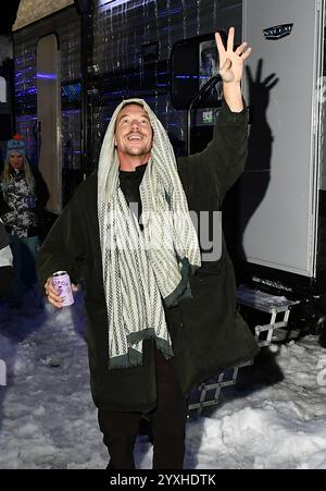 Olympic Valley, Stati Uniti. 15 dicembre 2024. DIPLO ha visto il backstage durante il Tahoe Live Music Festival del 2024 al Palisades Resort il 15 dicembre 2024 a Olympic Valley, California. Foto: Casey Flanigan/imageSPACE per Tahoe Live Credit: Imagespace/Alamy Live News Foto Stock