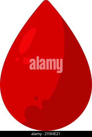 goccia di sangue - icona vettoriale Illustrazione Vettoriale