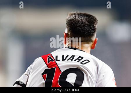 Alvaro Garcia visto durante la partita SPORTIVA della Liga EA tra le squadre di Rayo Vallecano e Real Madrid FC all'Estadio de Vallecas (Maciej Rogowski) Foto Stock