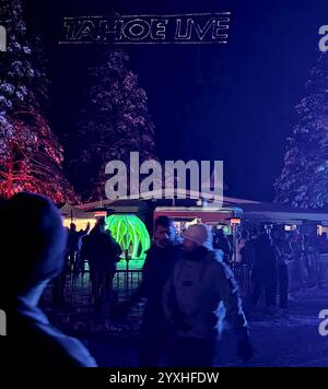 Olympic Valley, Stati Uniti. 15 dicembre 2024. Fan, folla e atmosfera durante il Tahoe Live Music Festival 2024 al Palisades Resort il 15 dicembre 2024 a Olympic Valley, California. Foto: Casey Flanigan/imageSPACE for Tahoe Live/Sipa USA credito: SIPA USA/Alamy Live News Foto Stock