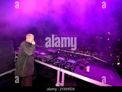 Olympic Valley, Stati Uniti. 15 dicembre 2024. DIPLO si esibisce sul palco durante il Tahoe Live Music Festival 2024 al Palisades Resort il 15 dicembre 2024 a Olympic Valley, California. Foto: Casey Flanigan/imageSPACE for Tahoe Live/Sipa USA credito: SIPA USA/Alamy Live News Foto Stock