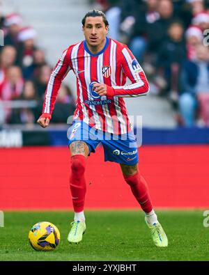 Madrid, Spagna. 16 dicembre 2024. Jose Gimenez dell'Atletico de Madrid durante la Liga EA Sports, la data 17 tra l'Atletico de Madrid e il Getafe CF ha giocato allo Stadio Riyadh Air Metropolitano il 16 dicembre 2024 a Madrid, Spagna. (Foto di Cesar Cebolla/PRESSINPHOTO) credito: PRESSINPHOTO SPORTS AGENCY/Alamy Live News Foto Stock