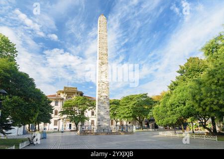 L'Obelisco murato (Obelisco di Costantino) a Istanbul, Turchia Foto Stock