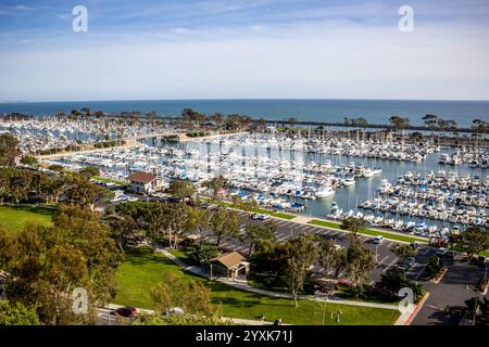 Vista sul porto di Dana Point. Foto Stock