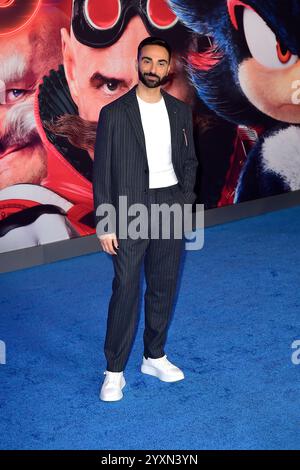 Lee Majdoub bei der Premiere des Kinofilms 'Sonic the Hedgehog 3' in TCL Chinese Theatre. Los Angeles, 16.12.2024 Foto Stock