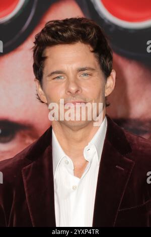 Los Angeles, Stati Uniti. 16 dicembre 2024. James Marsden alla premiere "Sonic the Hedgehog 3" tenutasi al TCL Chinese Theatre di Los Angeles, CA, 16 dicembre 2024. Foto: Joseph Martinez/PictureLux credito: PictureLux/The Hollywood Archive/Alamy Live News Foto Stock