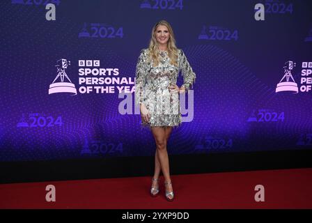 Rebecca Adlington arriva per il BBC Sports Personality of the Year Awards 2024 tenutosi a MediaCityUK, Salford. Data foto: Martedì 17 dicembre 2024. Foto Stock