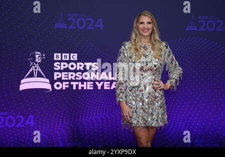 Rebecca Adlington arriva per il BBC Sports Personality of the Year Awards 2024 tenutosi a MediaCityUK, Salford. Data foto: Martedì 17 dicembre 2024. Foto Stock