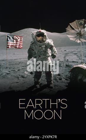 Poster del sistema solare della luna della Terra. Foto Stock