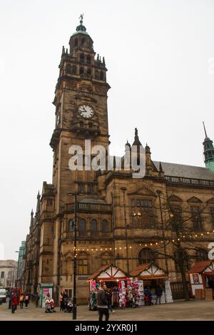 Sheffield Town Hall Foto Stock