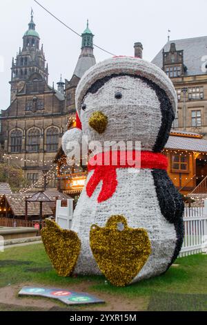 Mercatino di Natale 2024 di Sheffield Foto Stock