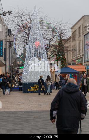 Mercatino di Natale 2024 di Sheffield Foto Stock