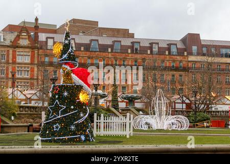 Mercatino di Natale 2024 di Sheffield Foto Stock