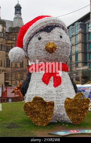 Mercatino di Natale 2024 di Sheffield Foto Stock