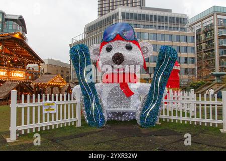 Mercatino di Natale 2024 di Sheffield Foto Stock