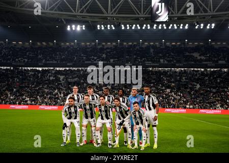 Torino, Italia. 17 dicembre 2024. juventus durante la partita di Coppa Italia tra Juventus e Cagliari allo Stadio Juventus, 17 dicembre 2024. Sport - calcio (foto Fabio Ferrari/LaPresse) crediti: LaPresse/Alamy Live News Foto Stock