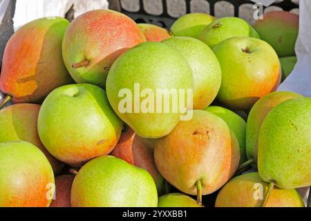 Le pere sul mercato Foto Stock