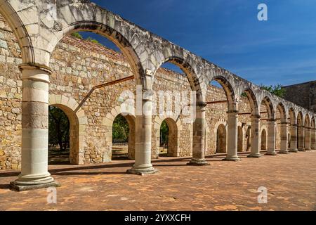 Cuilapam ha scoperto il monastero, Oaxaca, Messico Foto Stock