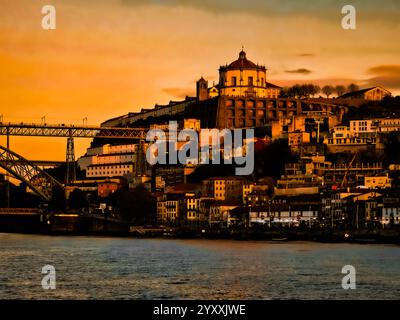 Fiume Douro in Portogallo Foto Stock