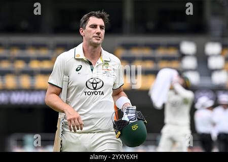 Il Gabba, Brisbane, Australia. 18 dicembre 2024. International test Cricket, Australia contro India 3° test Day 5; credito: Action Plus Sports/Alamy Live News Foto Stock