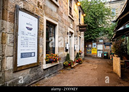 L'esterno del Bothy, un ristorante situato in prossimità di Byres Road, Partick, Scozia Foto Stock