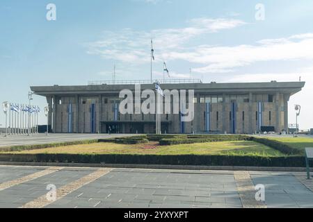 Gerusalemme, Stati Uniti. 17 dicembre 2024. Veduta del Parlamento israeliano - Knesset a Gerusalemme, Israele il 17 dicembre 2024. (Foto di Lev Radin/Sipa USA) credito: SIPA USA/Alamy Live News Foto Stock
