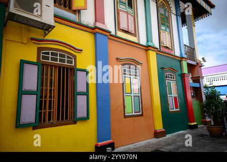 Singapore - giugno 28 2024: Storica ex casa di Tan Teng Niah, Little India Heritage Trail, famosa meta turistica Foto Stock