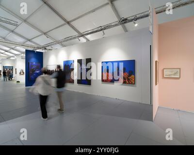 Scope Miami Beach è una fiera d'arte internazionale che espone opere contemporanee all'avanguardia di artisti emergenti e affermati. Questa esclusiva Foto Stock