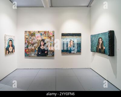 Scope Miami Beach è una fiera d'arte internazionale che espone opere contemporanee all'avanguardia di artisti emergenti e affermati. Questa esclusiva Foto Stock