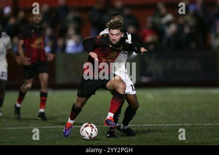 Tamworth, Regno Unito, 14 dicembre 2024. George Morrison di Tamworth durante la partita della National League tra Tamworth e York City. (Crediti: Gustavo Pantano Foto Stock