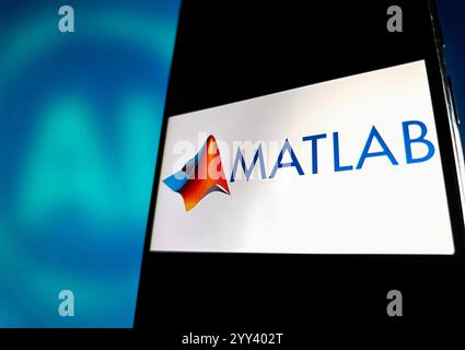 SUQIAN, CINA - 19 DICEMBRE 2024 - illustrazione matlab, 19 dicembre 2024, Suqian, provincia di Jiangsu, Cina. Foto Stock