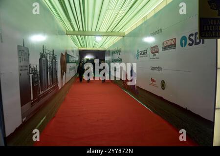 Rajkot, Gujarat, India. 20 dicembre 2024. AGRI World Expo 2024, a pochi passi. Crediti: Nasirkhan Davi/Alamy Live News Foto Stock