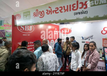 Rajkot, Gujarat, India. 20 dicembre 2024. AGRI World Expo 2024, Shreeji Enterprises. Crediti: Nasirkhan Davi/Alamy Live News Foto Stock