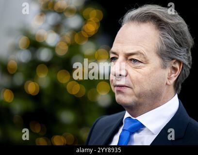 L'AIA - il ministro della gestione delle infrastrutture e dell'acqua Barry Madlener arriva al Catshuis per il consiglio dei ministri settimanale. ANP KOEN VAN WEEL netherlands Out - belgio Out Foto Stock