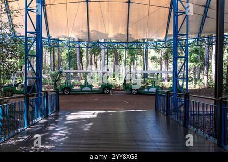 K'gari Fraser Island, Australia - 15 settembre 2024: KingFisher Bay Resort, alloggio turistico destinazione per le vacanze, parco nazionale Foto Stock