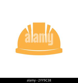 Icona Construction Helmet. Elemento semplice della collezione Construction. Icona del casco Creative Construction per progettazione Web, modelli, infografiche e m Illustrazione Vettoriale