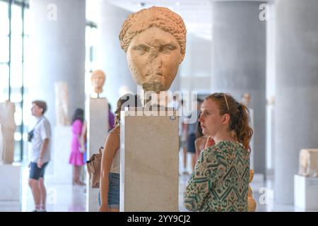 Museo dell'Acropoli: Il Santuario di Artemide Brauronia. Atene. Grecia Foto Stock