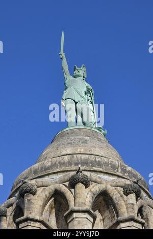 Capo del monumento Hermann in dettaglio Foto Stock